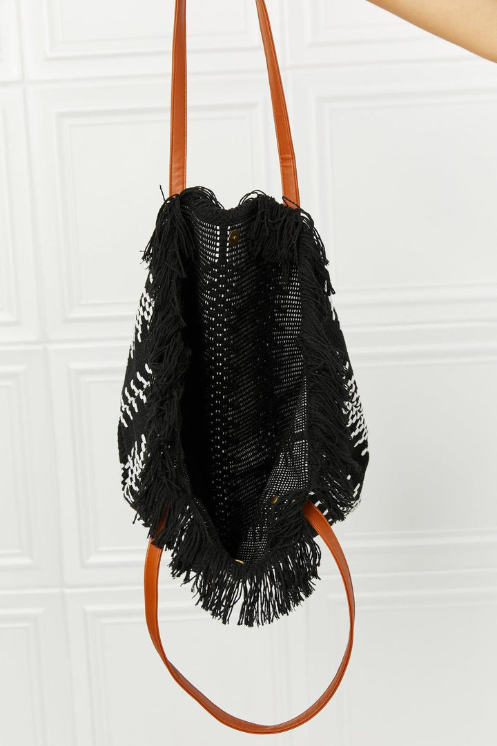 Fame Day Dreamer Weaved Fringe Tote Bag - Super Amazing Store