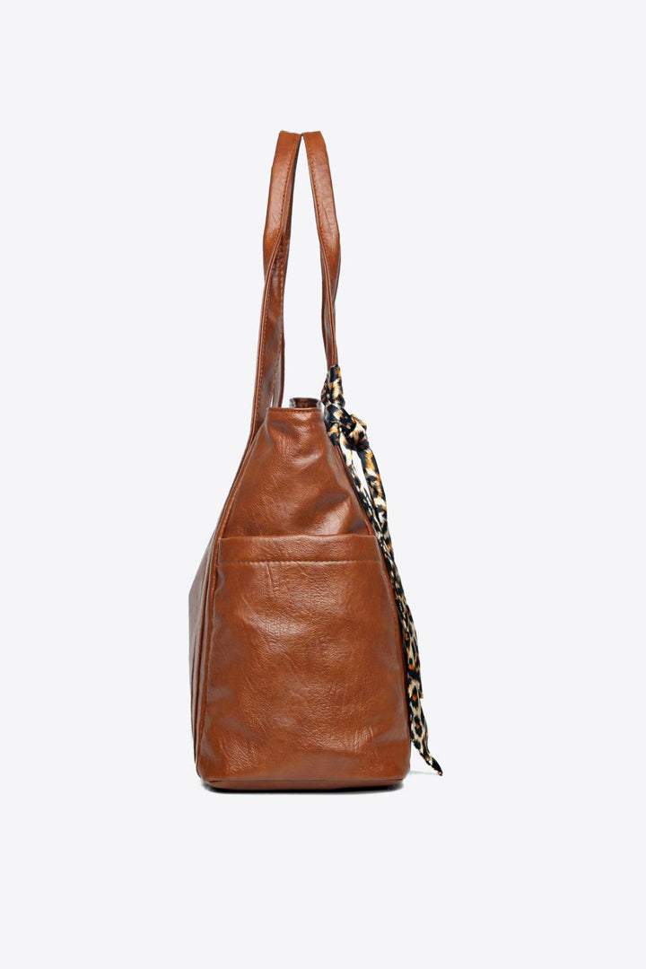 Tied PU Leather Handbag - Super Amazing Store