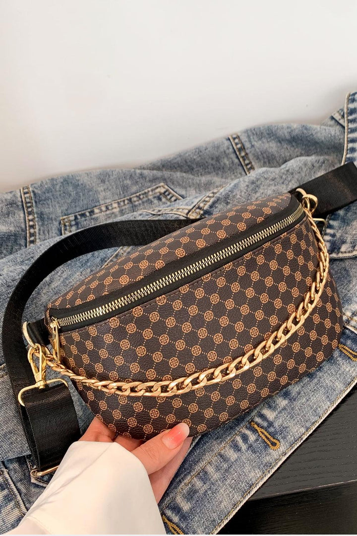 Printed PU Leather Sling Bag - Super Amazing Store