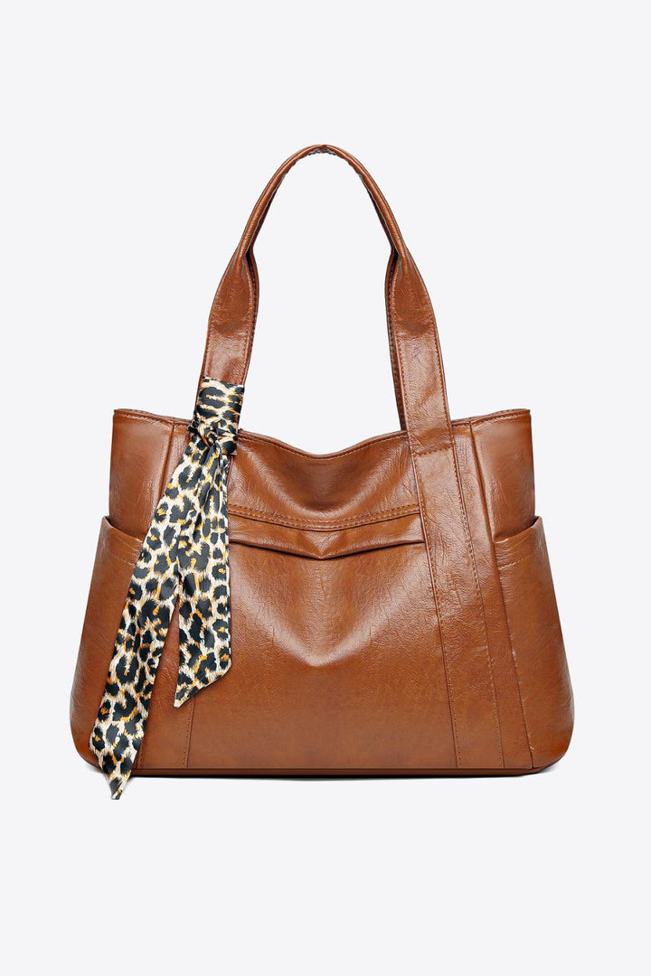 Tied PU Leather Handbag - Super Amazing Store