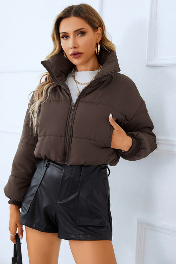 Zip-Up Winter Coat with Pockets - Super Amazing Store