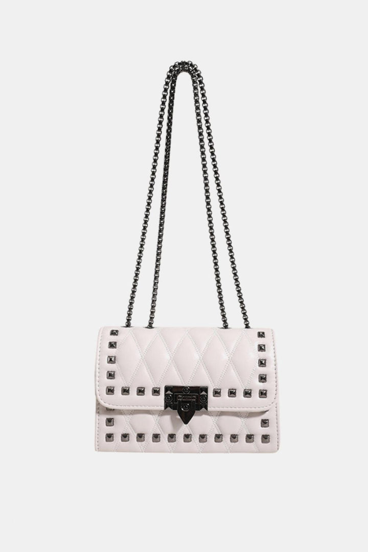 Studded PU Leather Crossbody Bag - Super Amazing Store