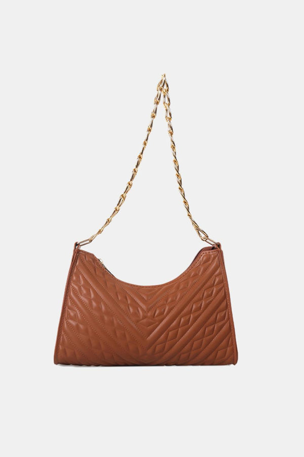 Textured PU Leather Shoulder Bag - Super Amazing Store