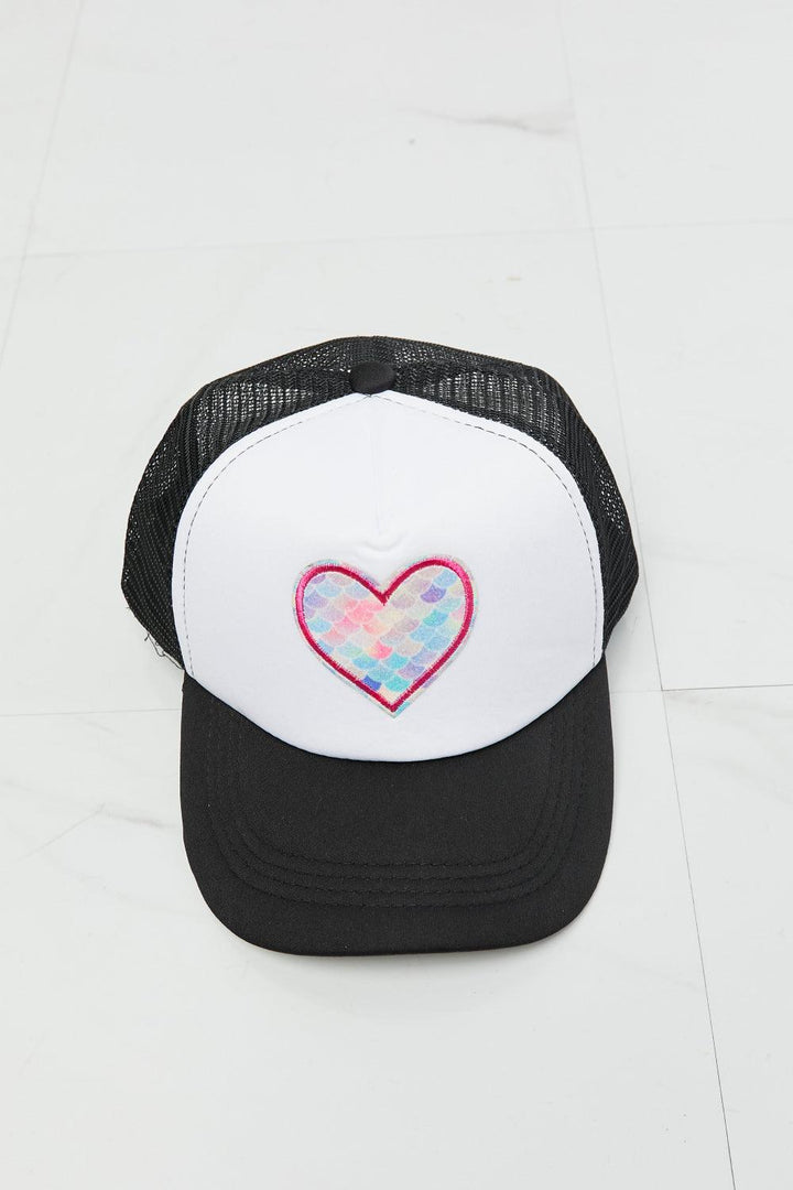 Fame Falling For You Trucker Hat in Black - Super Amazing Store