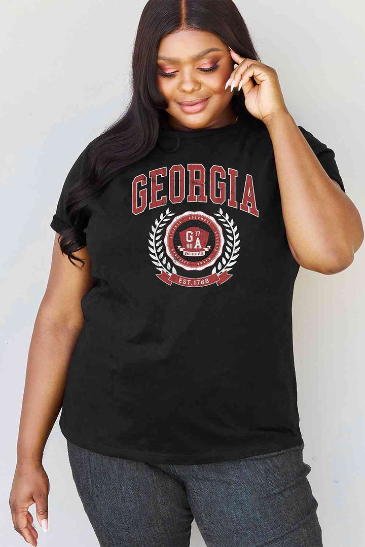 Simply Love Full Size GEORGIA Graphic T-Shirt Trendsi