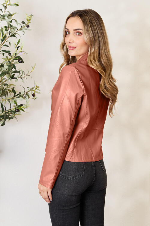 Mock Neck Zip Up Jacket - Super Amazing Store