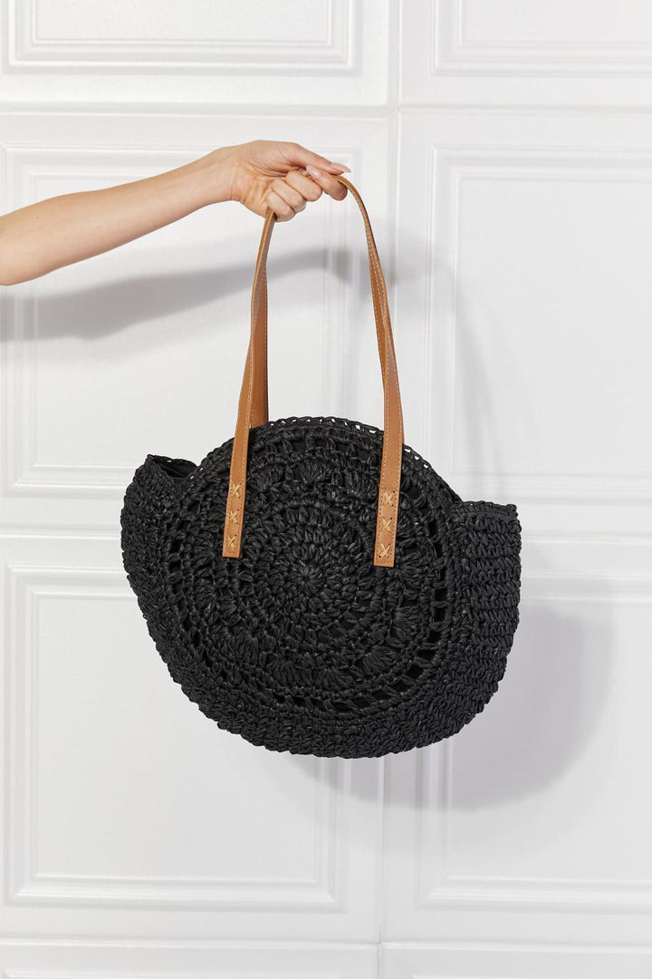 Justin Taylor C'est La Vie Crochet Handbag in Black - Super Amazing Store