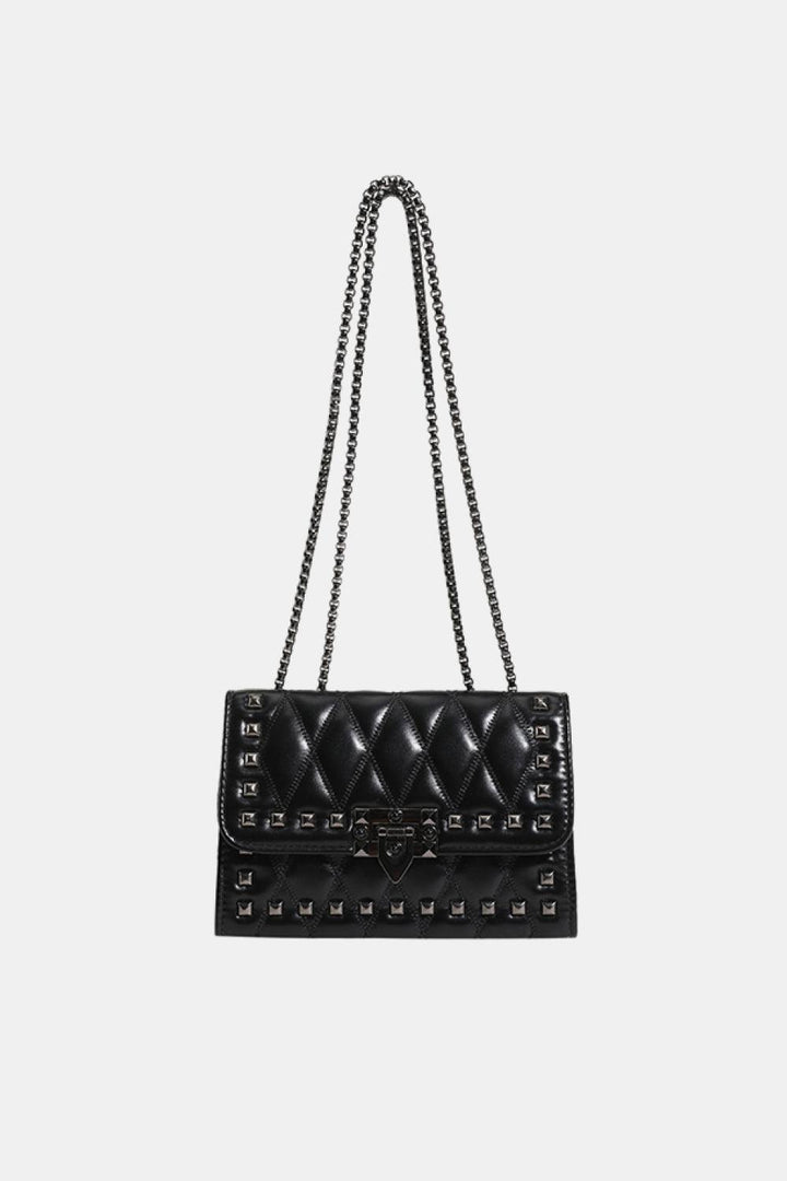 Studded PU Leather Crossbody Bag - Super Amazing Store