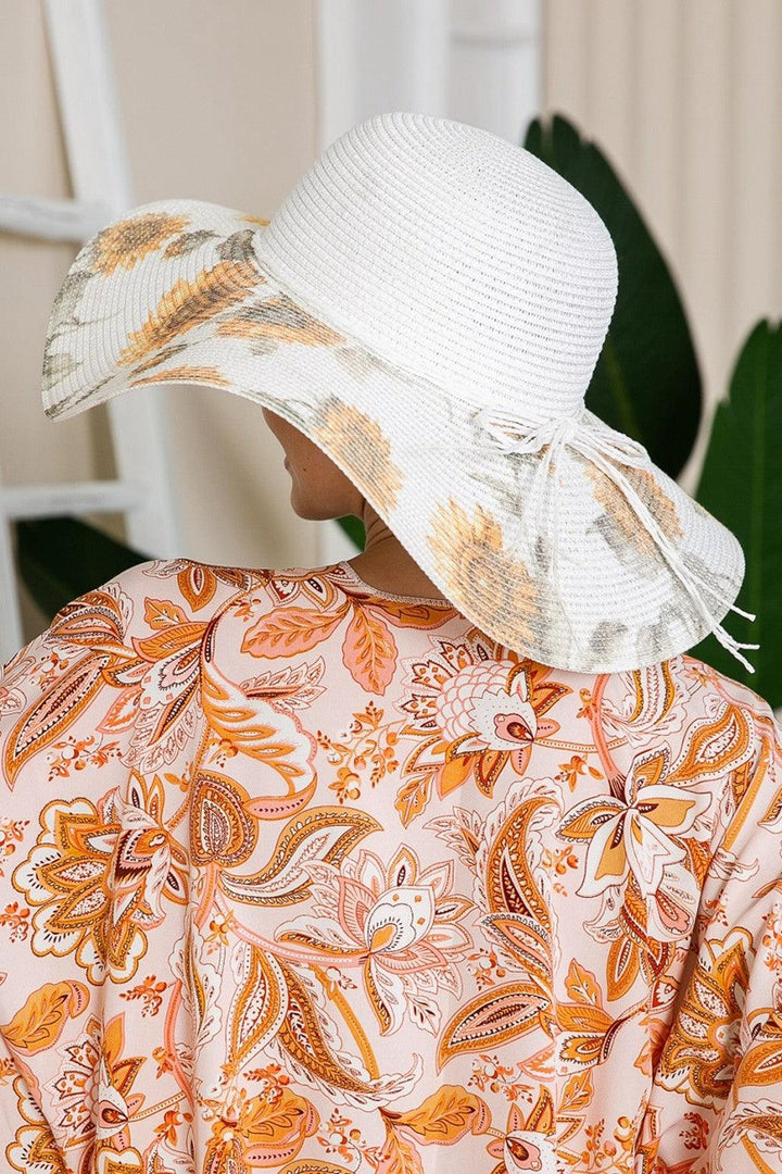 Justin Taylor Sunflower Bow Detail Sunhat - Super Amazing Store