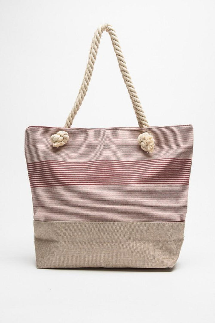 Justin Taylor Coastal Cheer Striped Tote Bag - Super Amazing Store