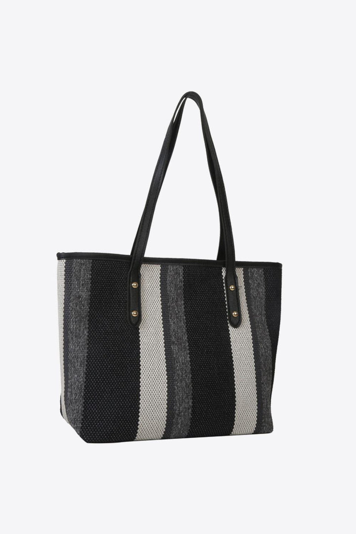 Striped Straw Tote Bag - Super Amazing Store