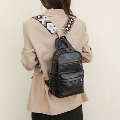 Medium PU Leather Backpack Trendsi