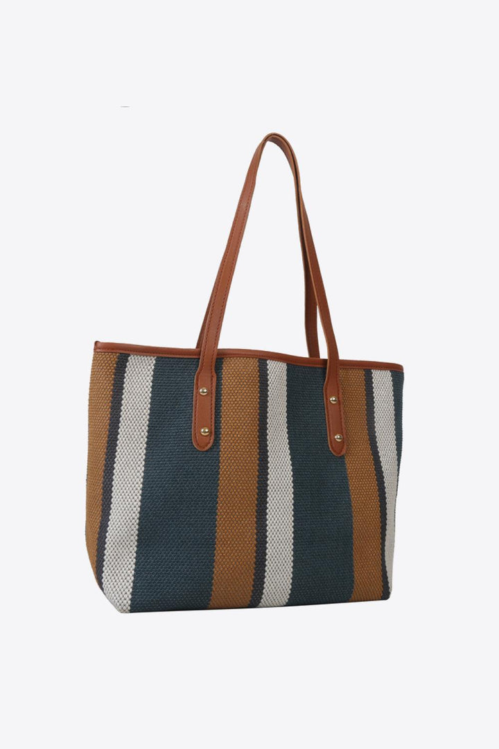 Striped Straw Tote Bag - Super Amazing Store