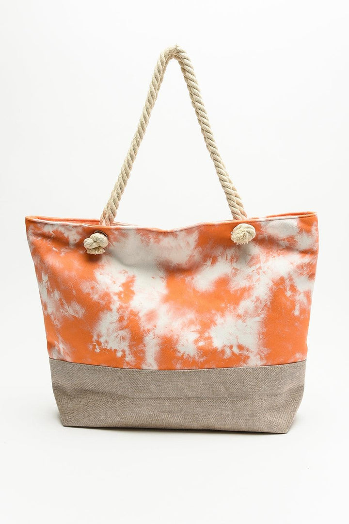 Justin Taylor Tie-Dye Tote with Rope Handles - Super Amazing Store