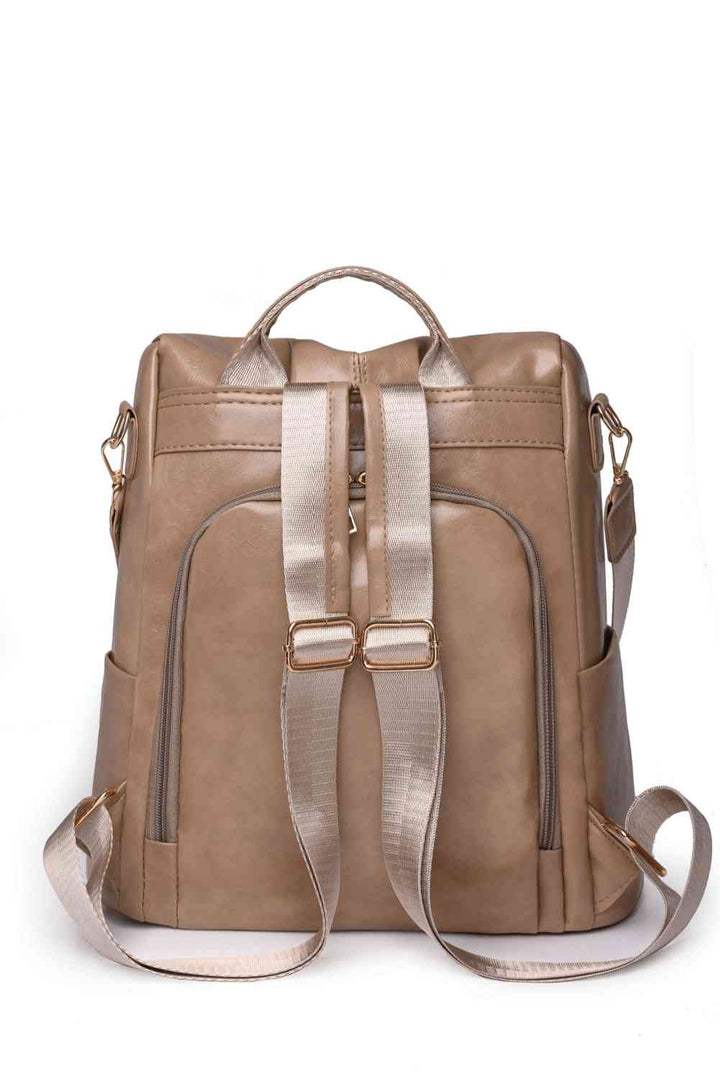 Zipper Pocket Backpack Trendsi