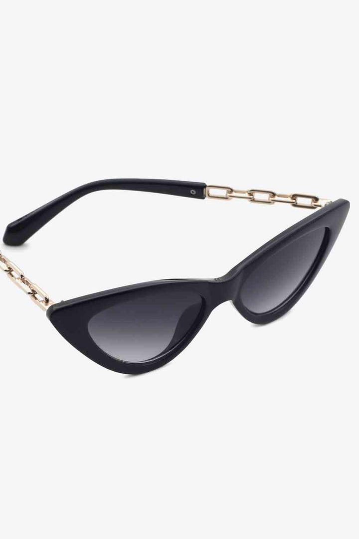 Chain Detail Cat-Eye Sunglasses - Super Amazing Store