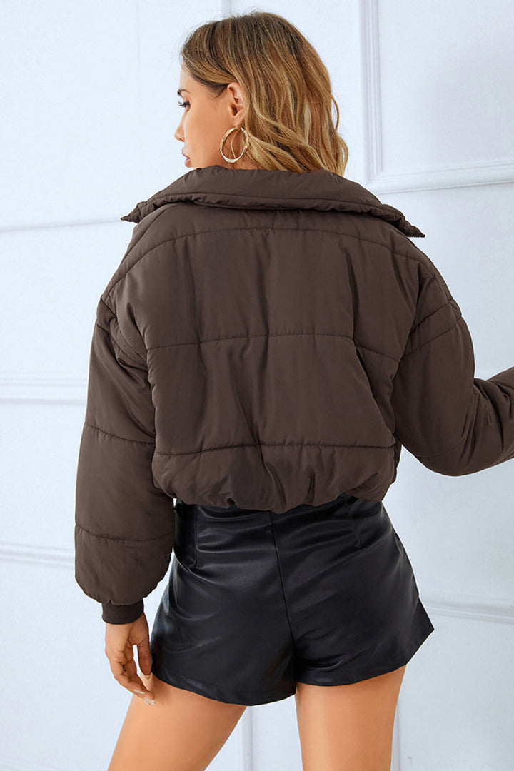 Zip-Up Winter Coat with Pockets - Super Amazing Store