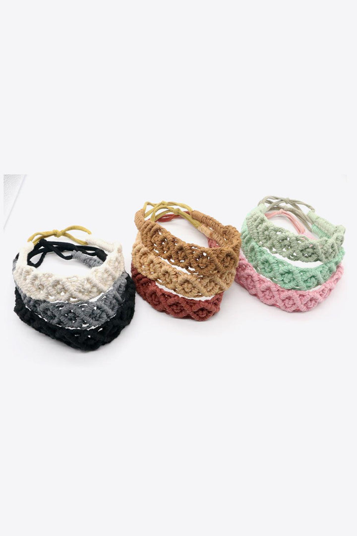 Assorted 2-Pack Macrame Flexible Headband - Super Amazing Store