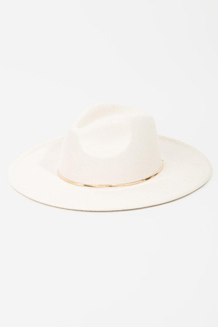 Fame Slice of Chic Herringbone Chain Fedora - Super Amazing Store