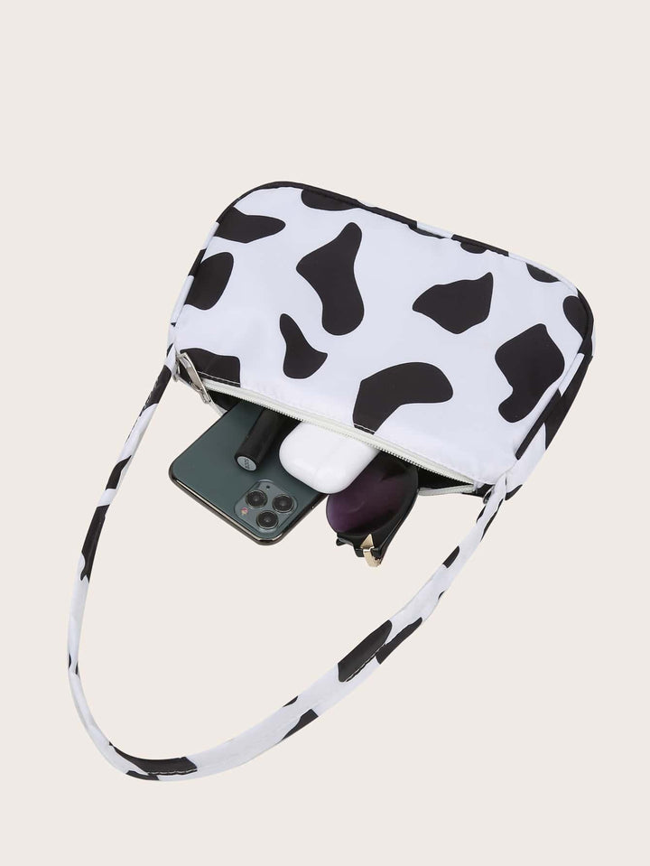 Cow Print Butterfly Charm Shoulder Bag - Super Amazing Store