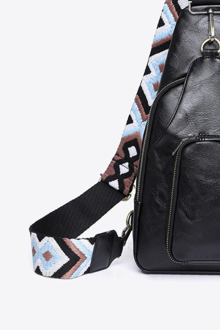 Baeful Take A Trip PU Leather Sling Bag - Super Amazing Store