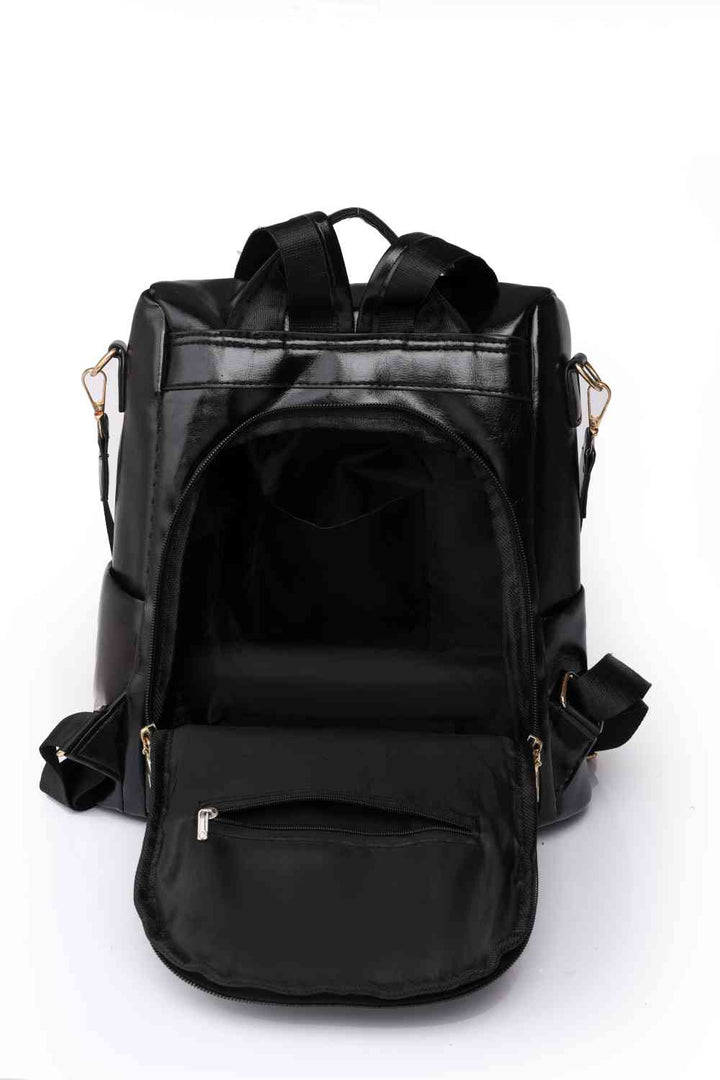 Zipper Pocket Backpack Trendsi