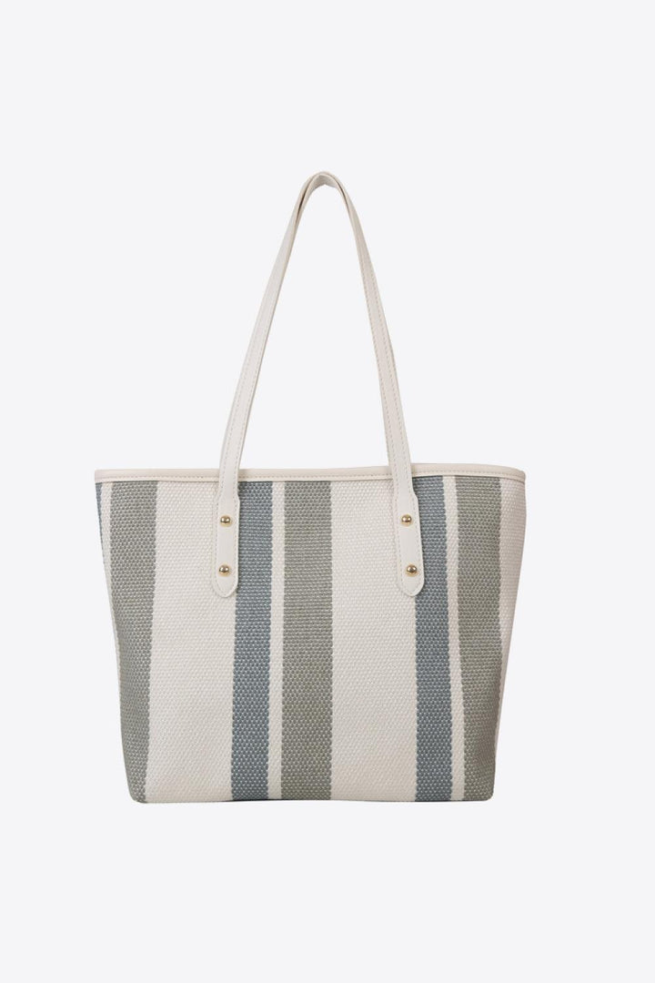 Striped Straw Tote Bag - Super Amazing Store