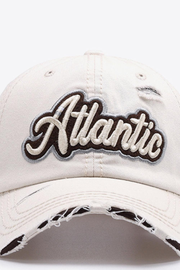 ATLANTIC Graphic Distressed Baseball Cap - Super Amazing Store