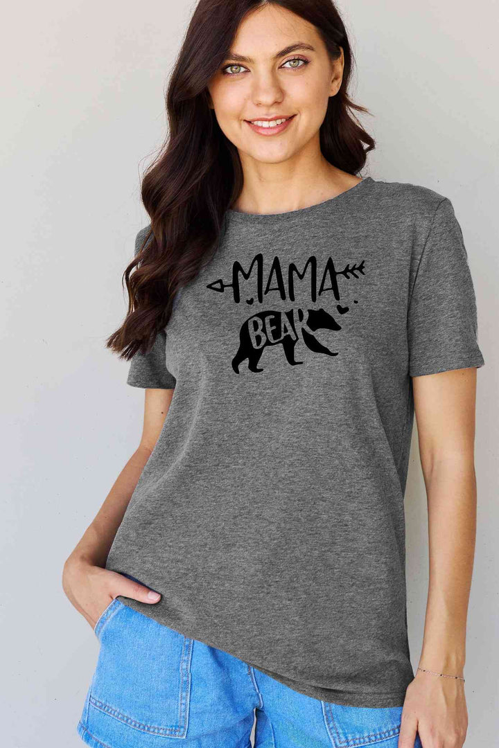 Simply Love Full Size MAMA BEAR Graphic Cotton T-Shirt Trendsi