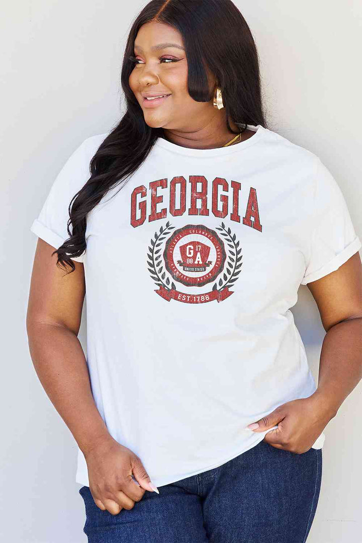 Simply Love Full Size GEORGIA Graphic T-Shirt Trendsi