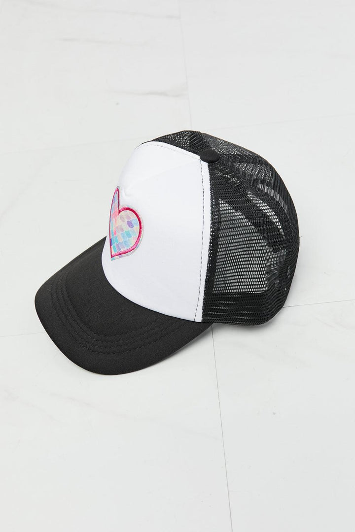 Fame Falling For You Trucker Hat in Black - Super Amazing Store