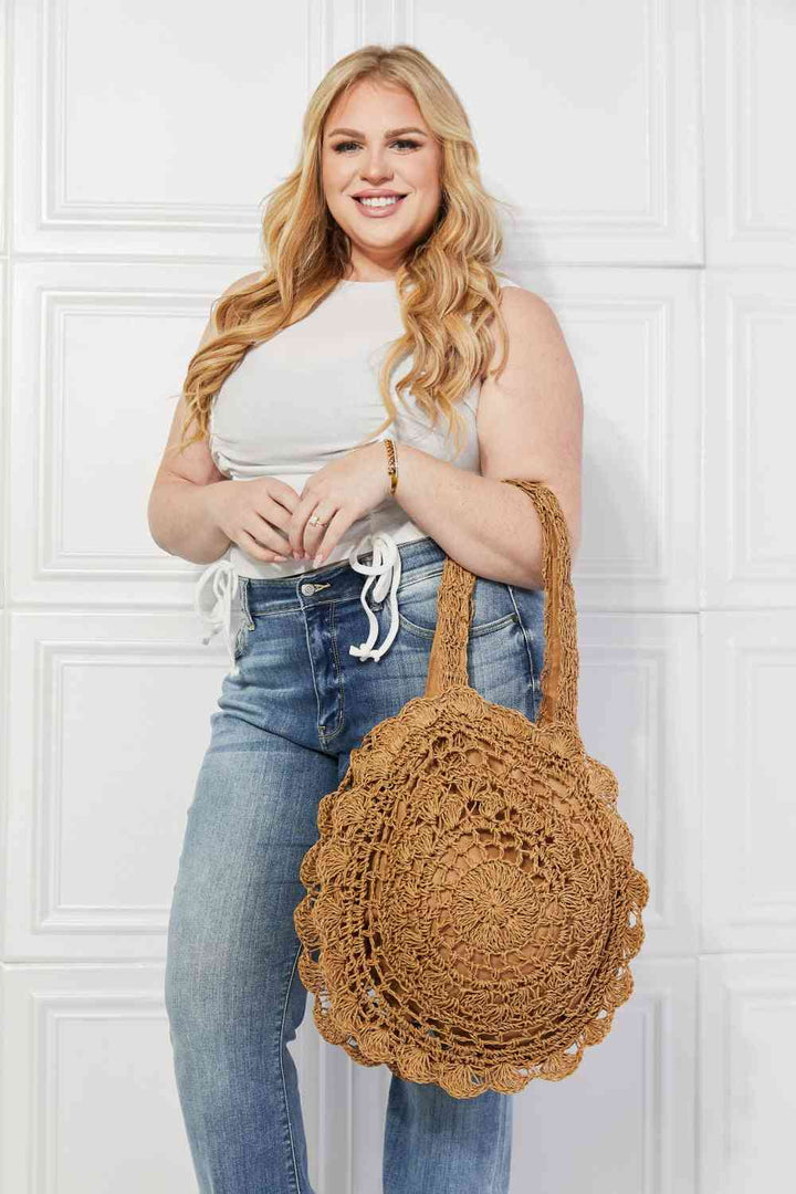 Justin Taylor Brunch Time Straw Rattan Handbag Trendsi