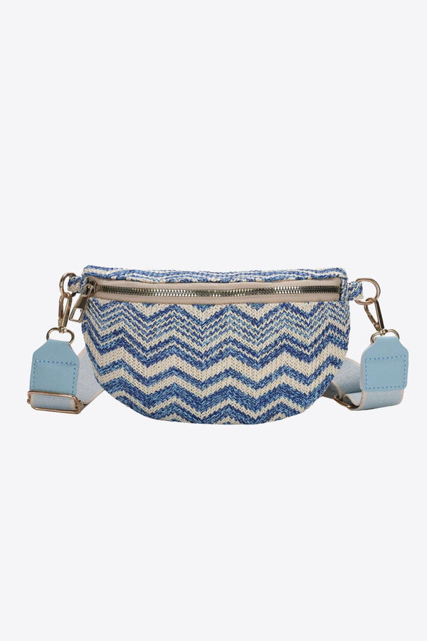 Baeful Chevron Straw Sling Bag - Super Amazing Store