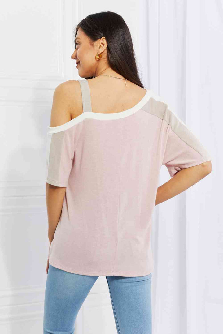 Andree by Unit Full Size Something Simple Cold Shoulder Tee Trendsi