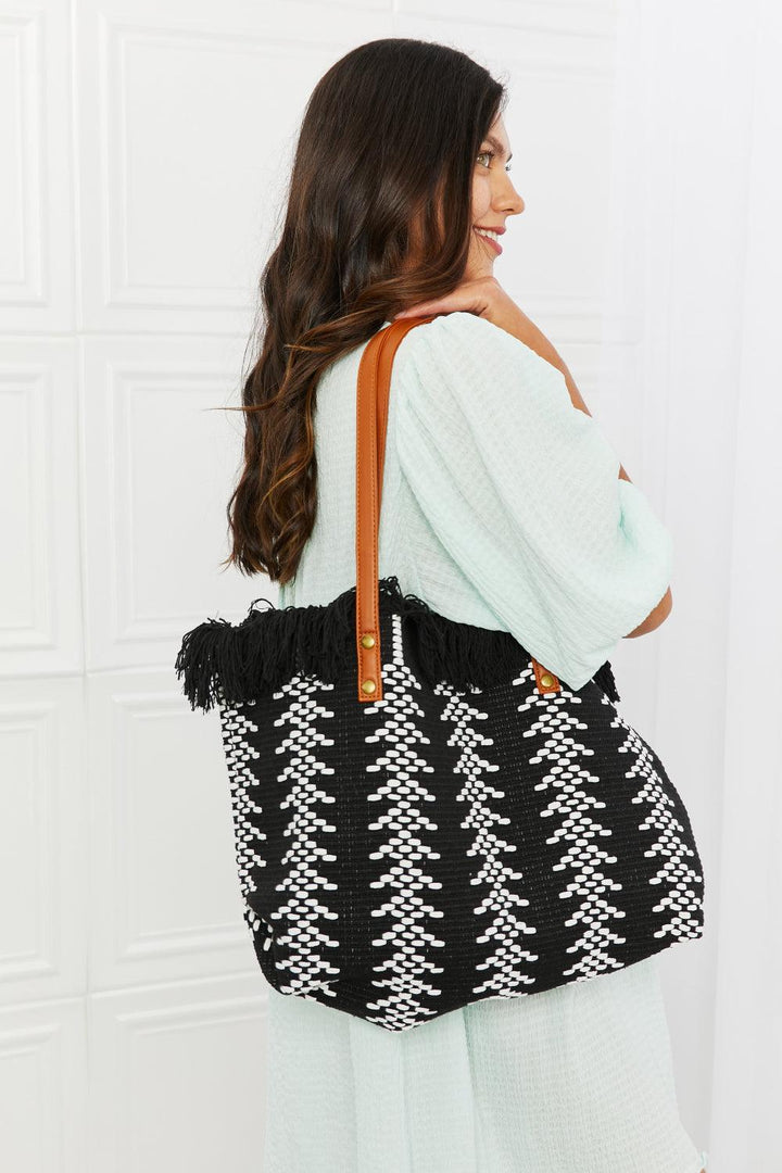 Fame Day Dreamer Weaved Fringe Tote Bag - Super Amazing Store