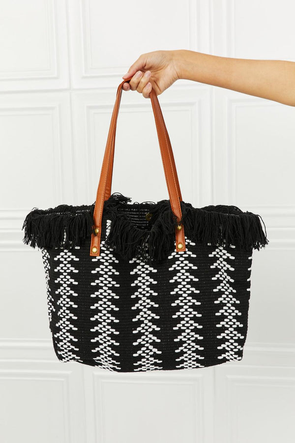 Fame Day Dreamer Weaved Fringe Tote Bag - Super Amazing Store