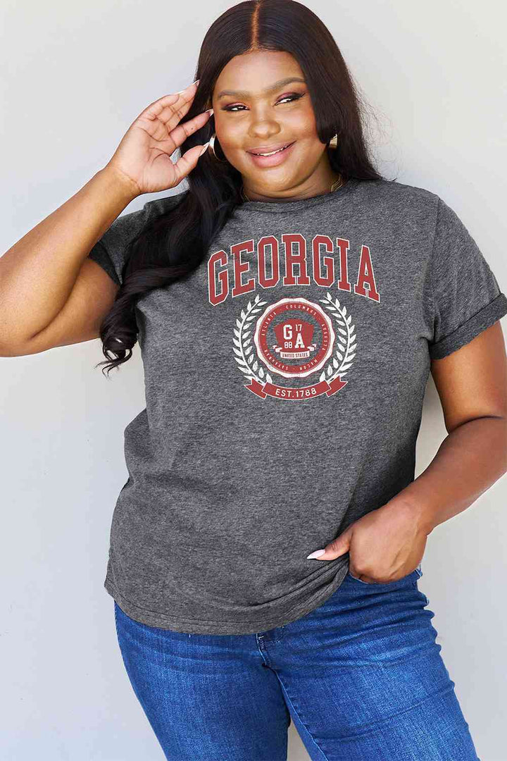 Simply Love Full Size GEORGIA Graphic T-Shirt Trendsi