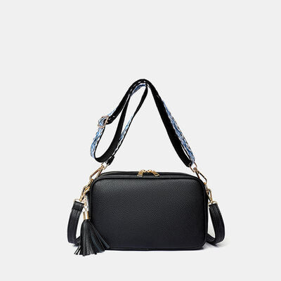 Tassel PU Leather Crossbody Bag Trendsi