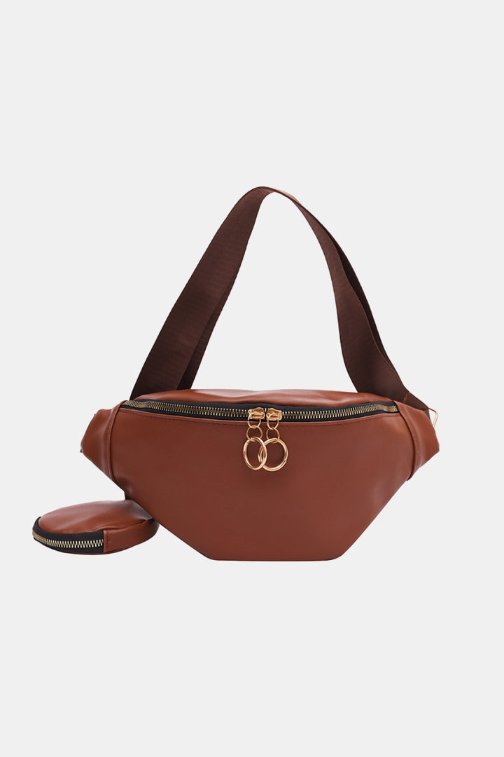 PU Leather Medium Sling Bag Trendsi