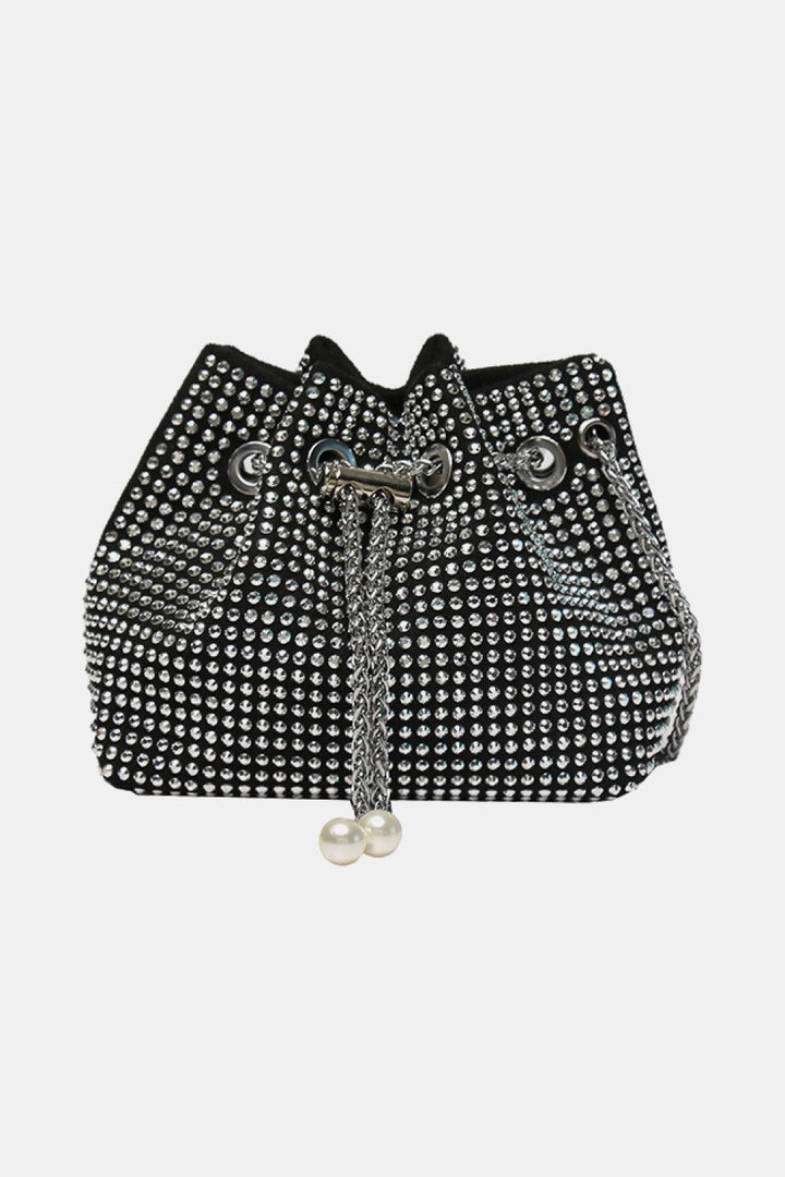 Rhinestone Polyester Bucket Bag - Super Amazing Store