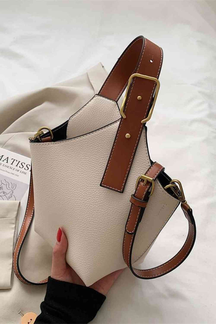 Fashion PU Leather Bucket Bag Trendsi