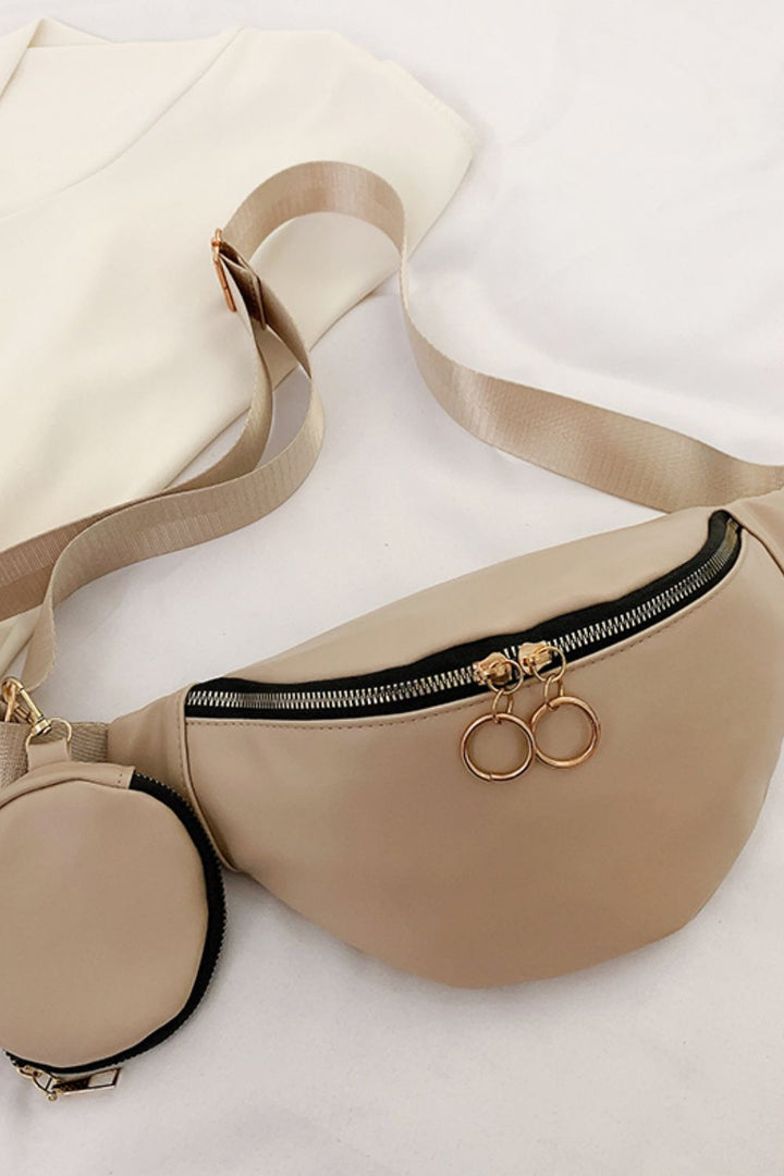 PU Leather Medium Sling Bag Trendsi