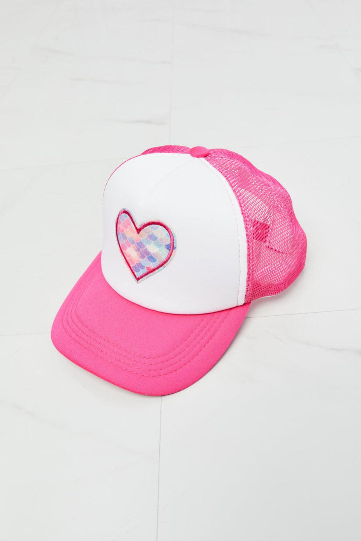 Fame Falling For You Trucker Hat in Pink - Super Amazing Store