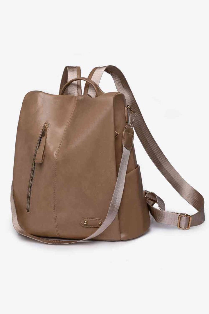 Zipper Pocket Backpack Trendsi