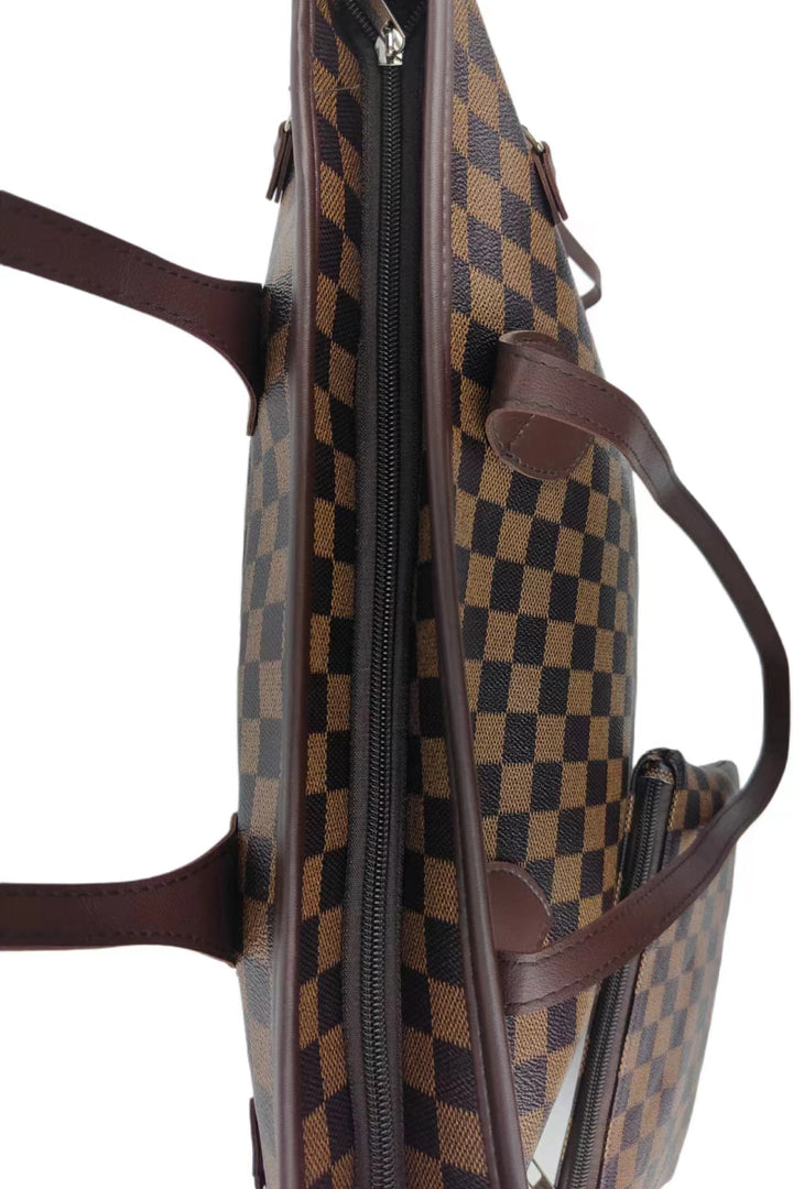 Checkered PVC Two-Piece Bag Set - Super Amazing Store