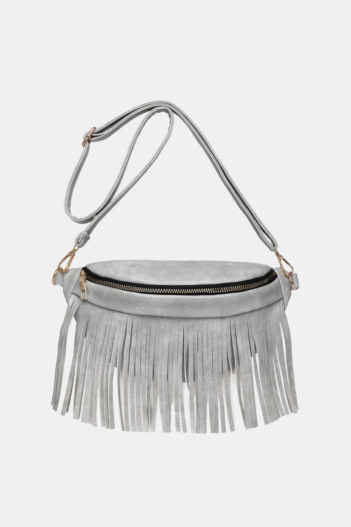 Fringed PU Leather Sling Bag - Super Amazing Store