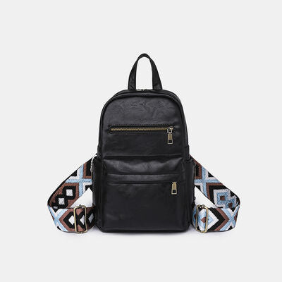 Medium PU Leather Backpack Trendsi