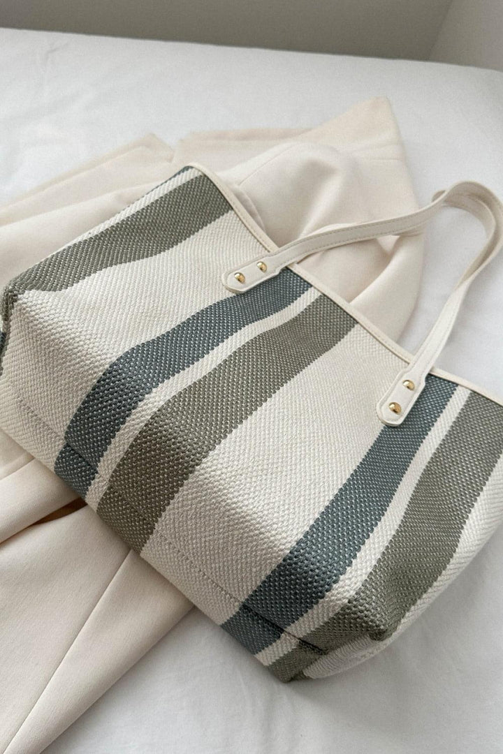 Striped Straw Tote Bag - Super Amazing Store