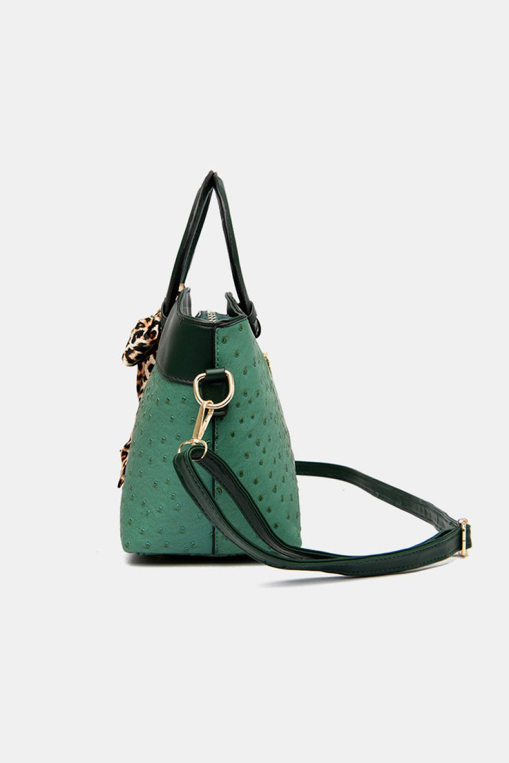 PU Leather Leopard Tie Shoulder Bag - Super Amazing Store