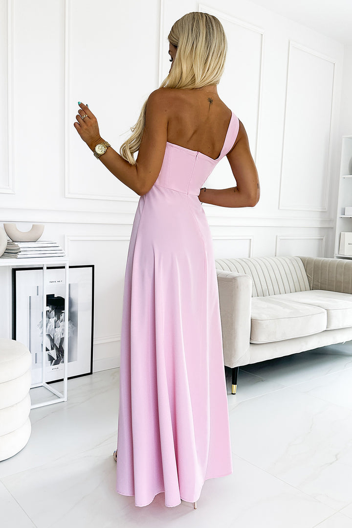 One-Shoulder Sleeveless Maxi Dress Trendsi